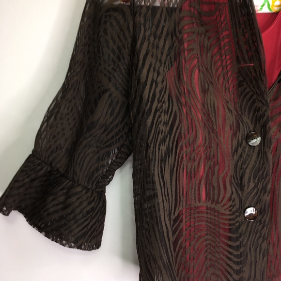 Citiknit 2 Piece Top Bell Sleeve Size Large - Picture 3 of 6